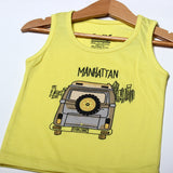NEW YELLOW MANHATTAN PRINTED SANDOS FOR BOYS