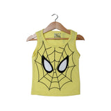 NEW YELLOW SPIDER MAN FACE PRINTED SANDOS FOR BOYS