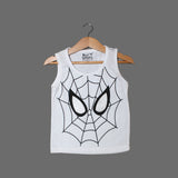 NEW WHITE SPIDER MAN FACE PRINTED SANDOS FOR BOYS