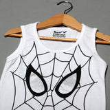 NEW WHITE SPIDER MAN FACE PRINTED SANDOS FOR BOYS