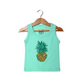 NEW SEA GREEN PINE APPLE PRINTED SANDOS FOR BOYS
