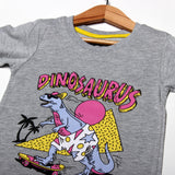 NEW GREY DINOSAURUS PRINTED T-SHIRT FOR BOYS