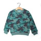 NEW GREEN CAMOUFLAGE PRINTED SWEATSHIRT