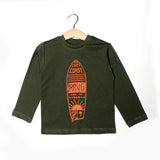 NEW GREEN EAST COAST PRINTED FULL SLEEVE T-SHIRT