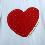Load image into Gallery viewer, RED HEART WHITE T-SHIRT
