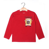 NEW RED BEACH VAN PRINTED FULL SLEEVE T-SHIRT