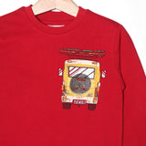NEW RED BEACH VAN PRINTED FULL SLEEVE T-SHIRT