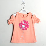 PEACH FLOWER PRINTED T-SHIRT - Expo City