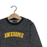 GREY WITH YELLOW AWESOME SWRATSHIRT FOR BOYS - Expo City