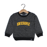 GREY WITH YELLOW AWESOME SWRATSHIRT FOR BOYS - Expo City