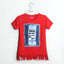 Red Printed Girls T-shirt - Expo City