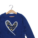 Load image into Gallery viewer, NEW ROYAL BLUE BE KIND PRINTED T-SHIRT TOP FOR GIRLS
