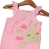 NEW PINK FUN IN THE SUN PRINTED ROMPER FOR GIRLS