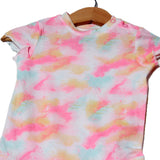 NEW PINK & MULTI COLORS PRINTED ROMPER FOR GIRLS