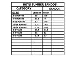 NEW BLACK SNACK TIME DINO PRINTED SANDOS FOR BOYS