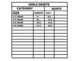 NEW WHITE WITH YELLOW CHECK DESIGN PRINTED SKIRT FOR GIRLS