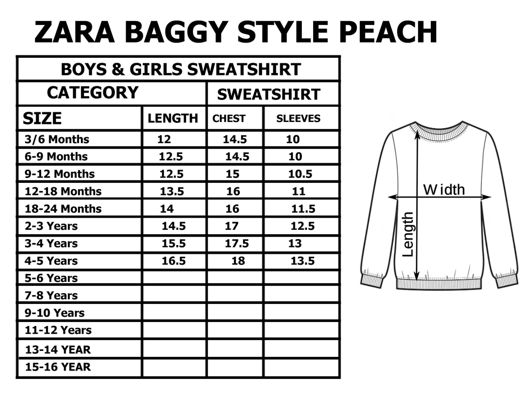 NEW PEACH PLAIN BAGGY STYLE SWEATSHIRT