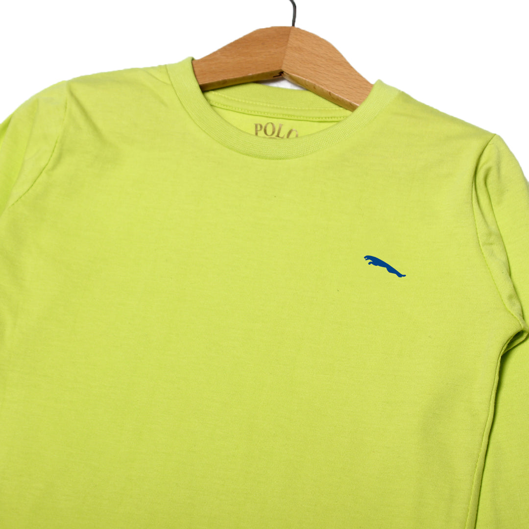 SOLID GREEN JAGUAR FULL SLEEVE T-SHIRT